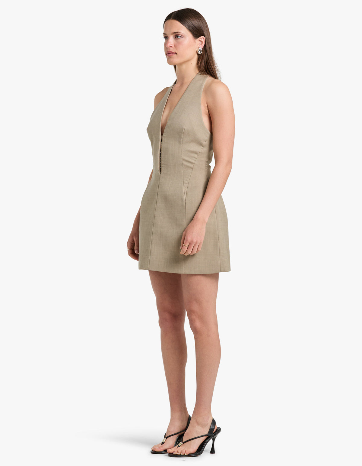 Pompidou Dress - Olive Marle