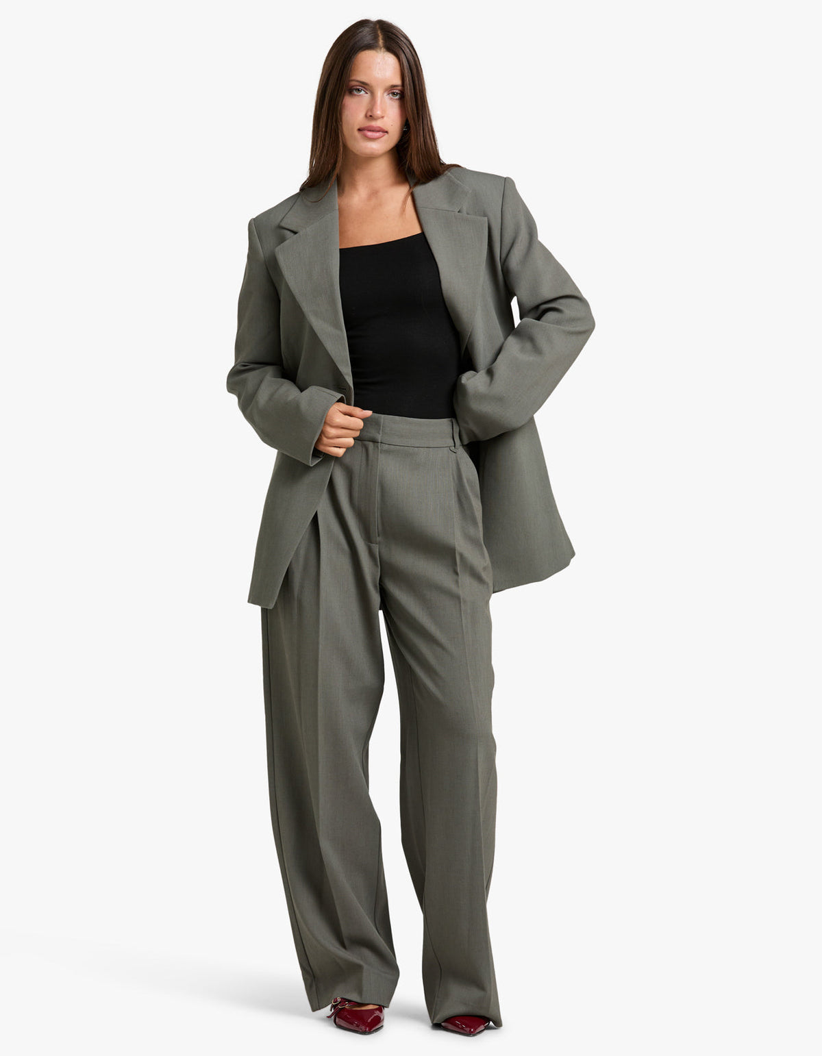 Annick Blazer - Sacramento Green