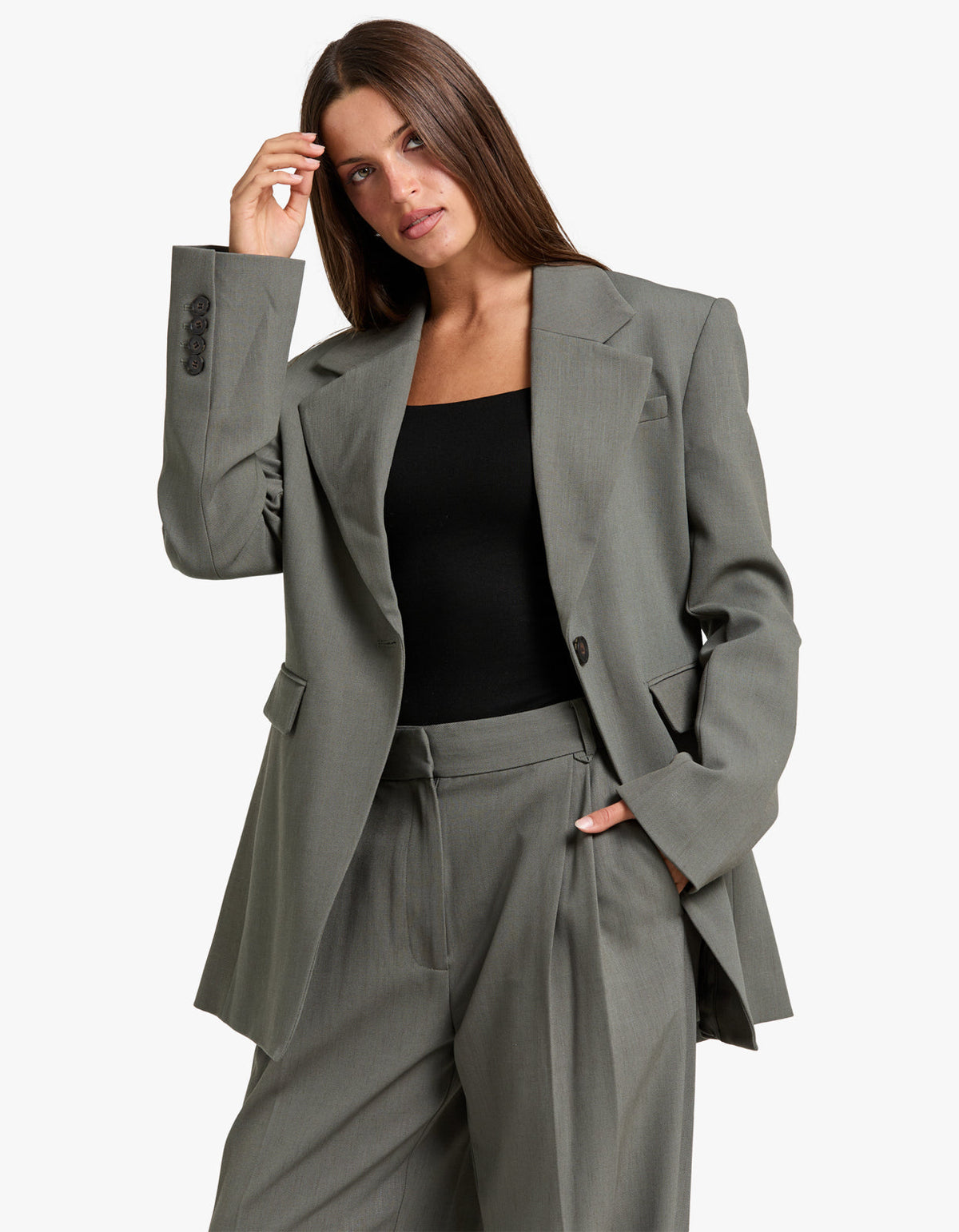 Annick Blazer - Sacramento Green