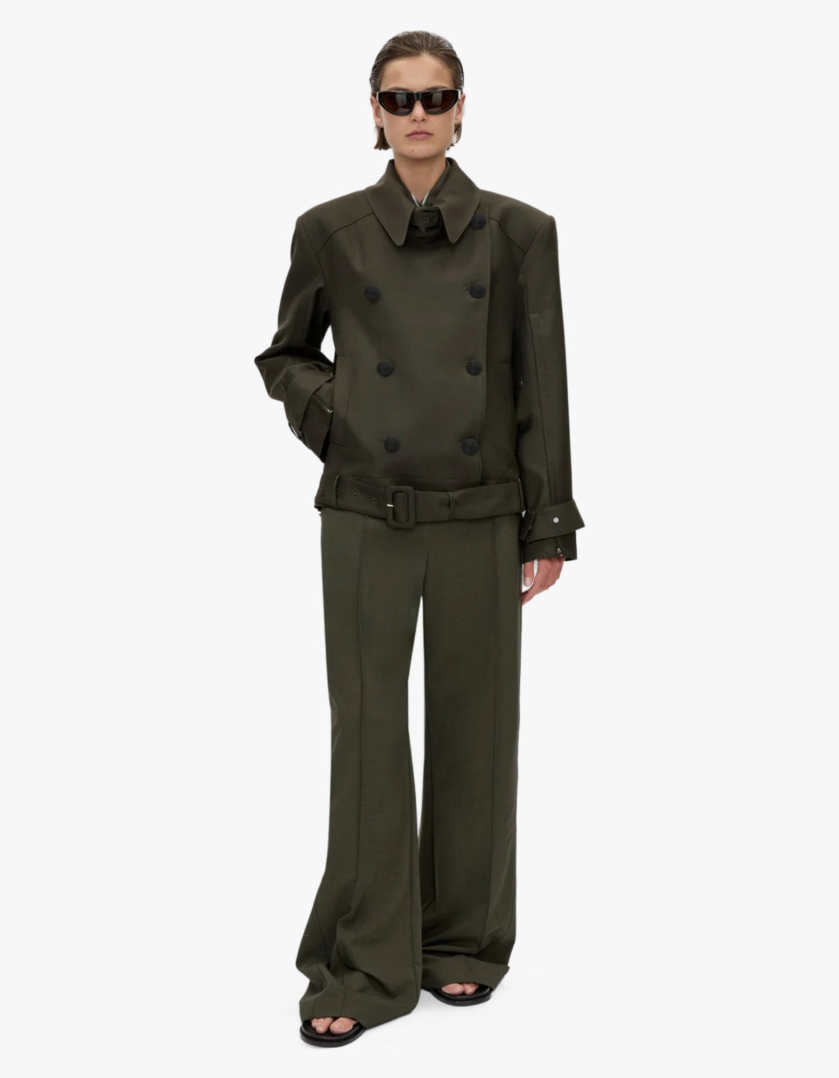 Tari Oversized Jacket - Dark Khaki