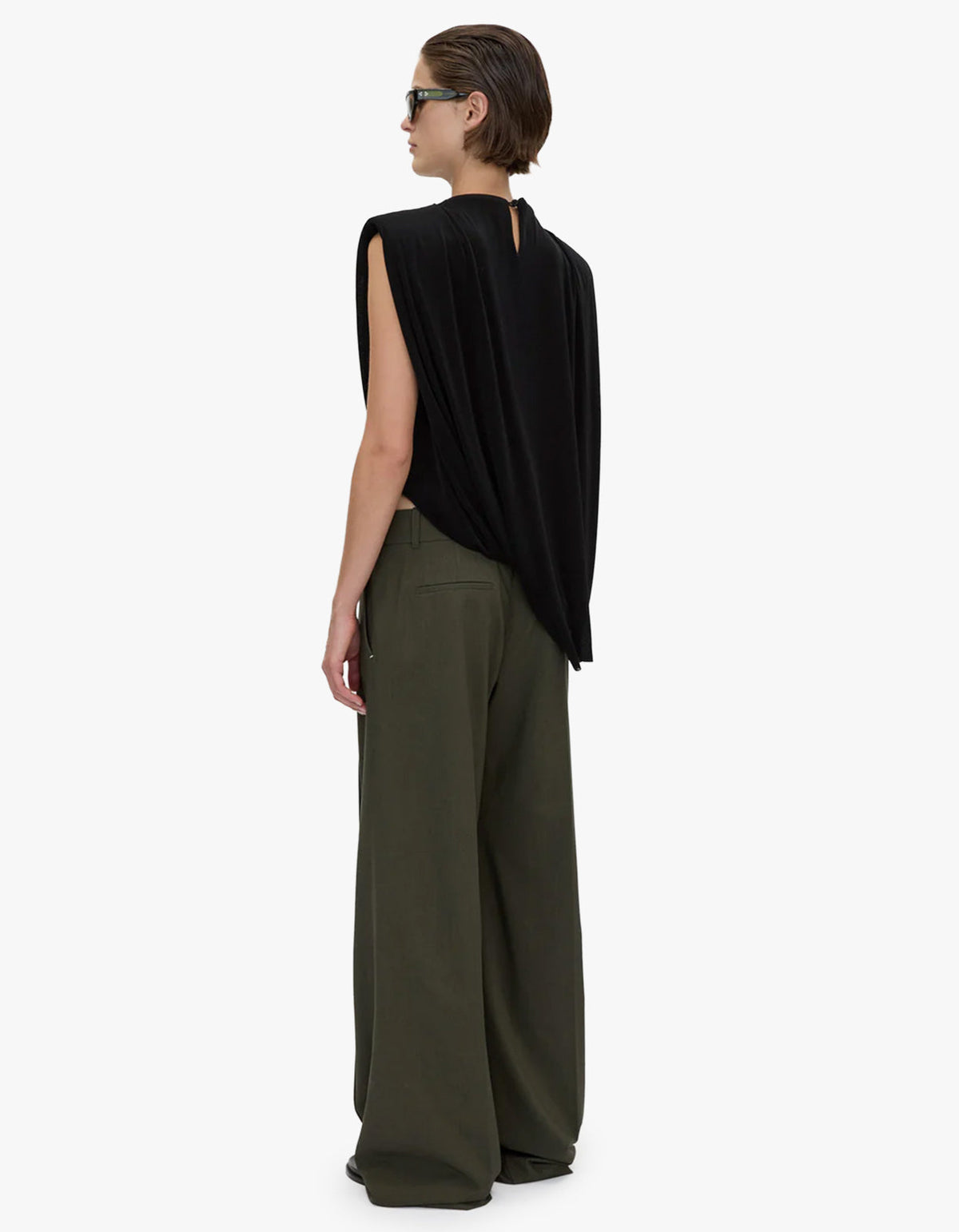 Ravine Draped Top - Black