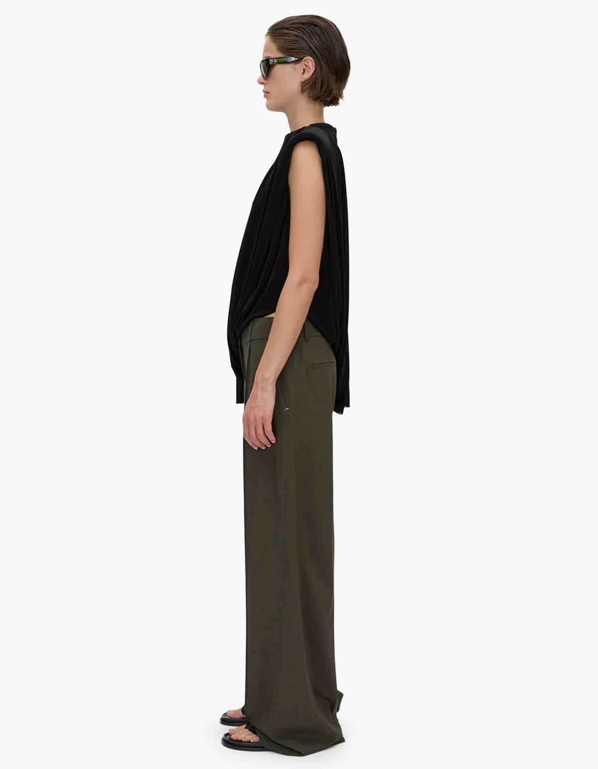 Ravine Draped Top - Black