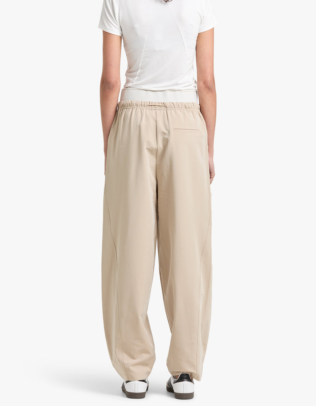 Lucia Monogram Pant - Oyster