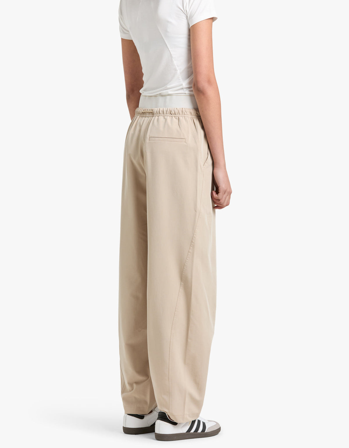 Lucia Monogram Pant - Oyster