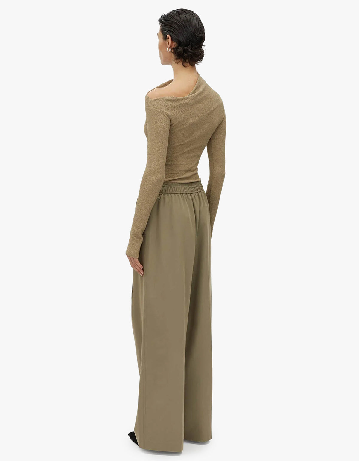 Cali Textured Long Sleeve Top - Sage
