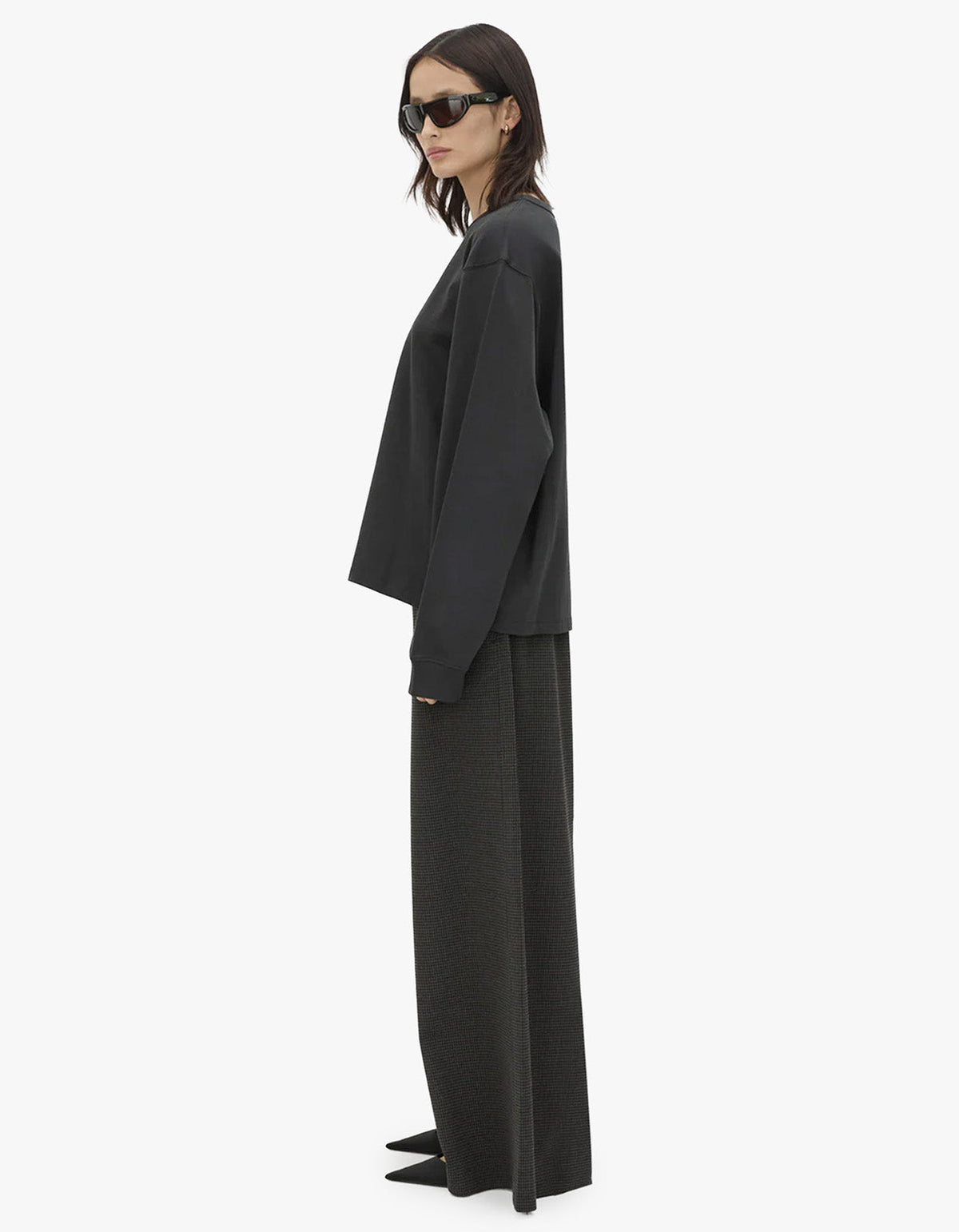 Genre Gingham Pant - Steel