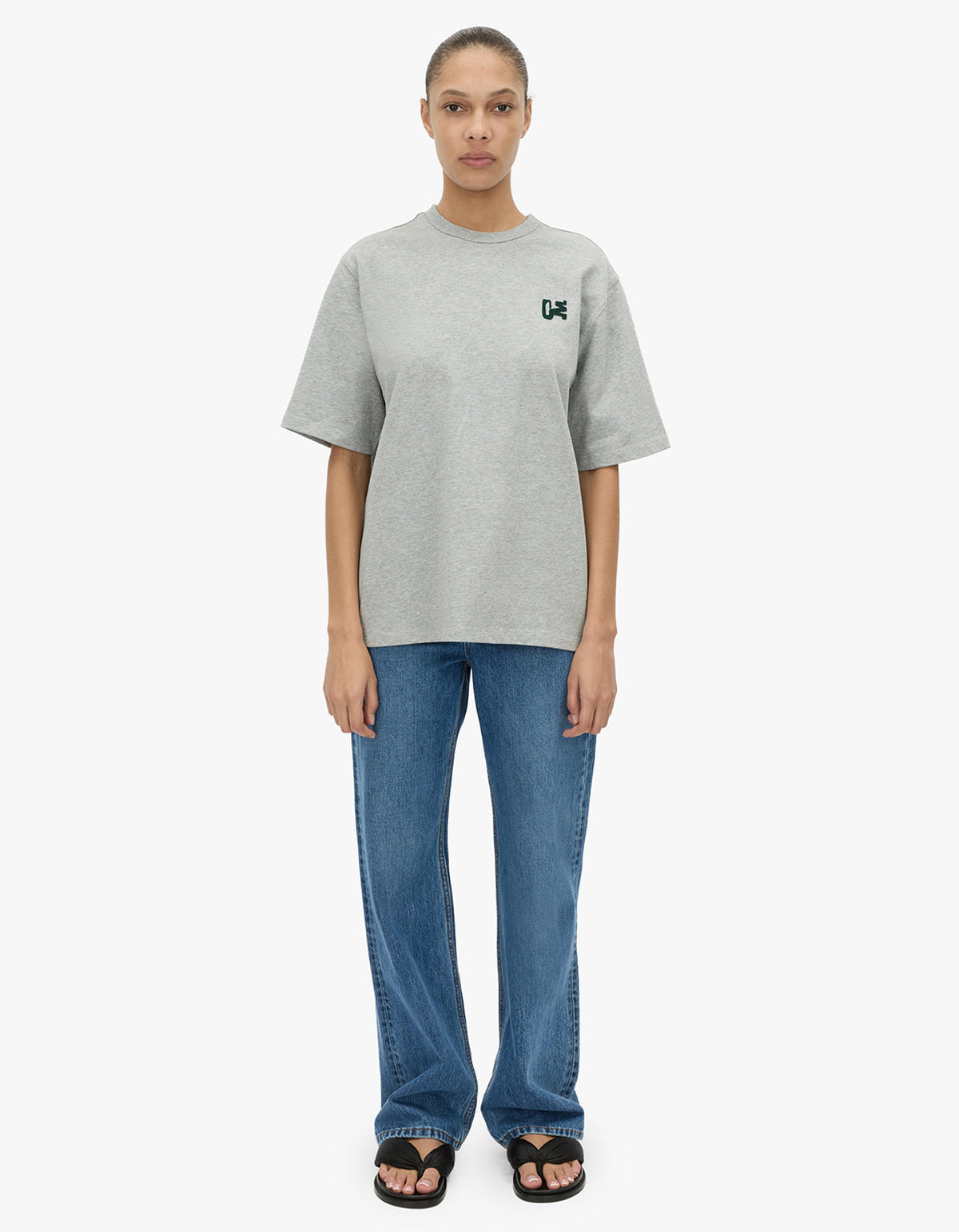 Sonora Flocking Tee - Grey Marle