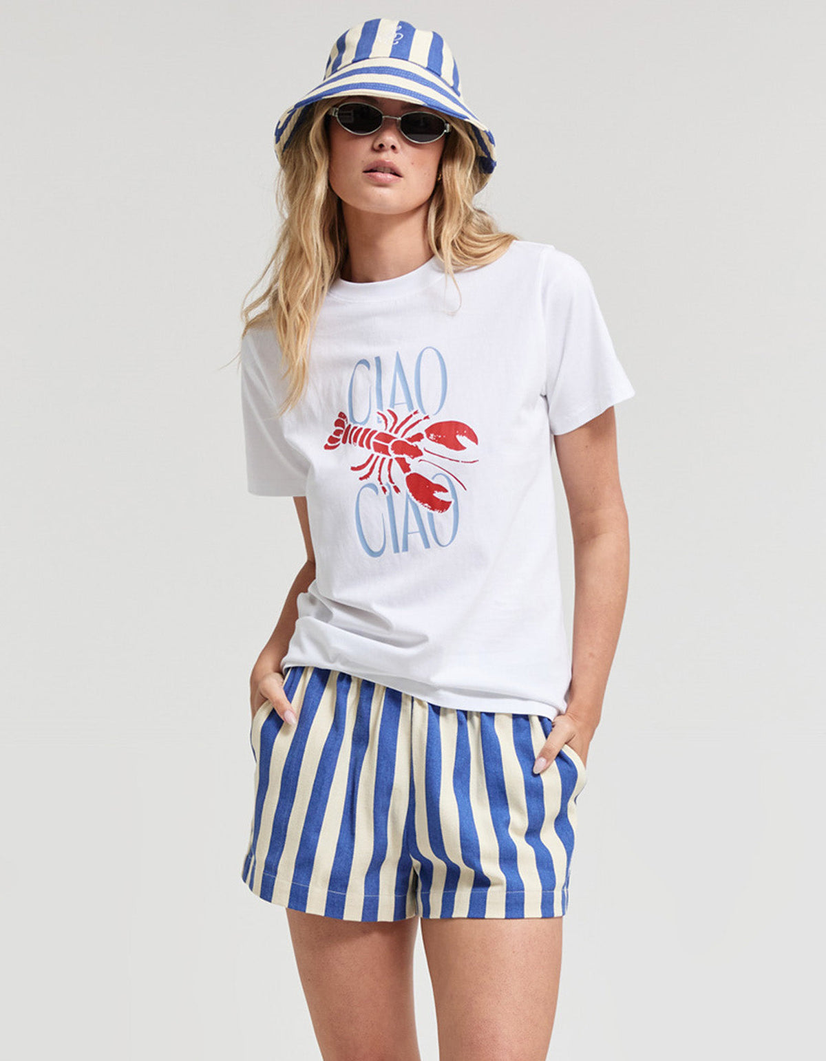 Cabana Short - Bold Blue Stripe