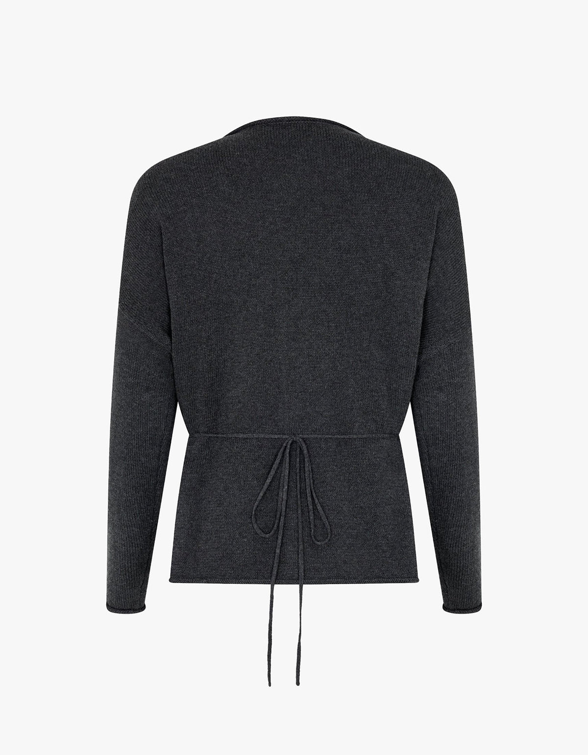 Sabine Wrap Knit - Charcoal