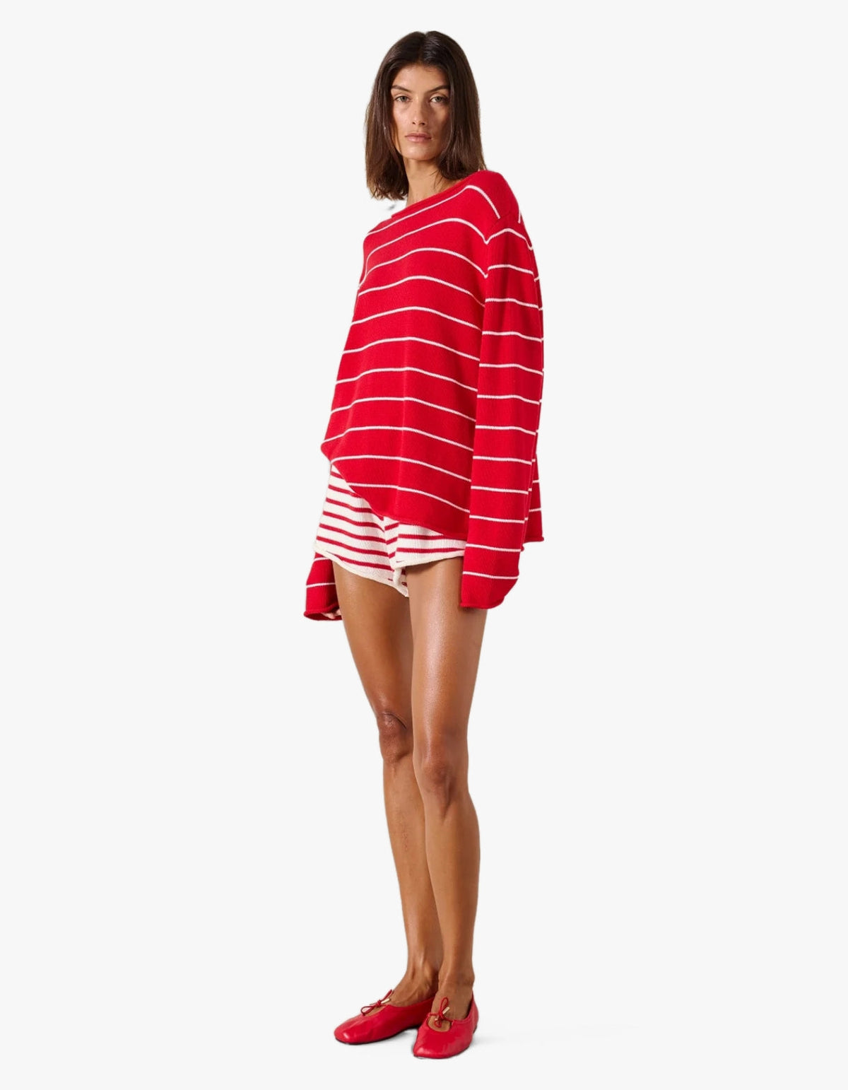 Manon Jumper - Scarlet Stripe
