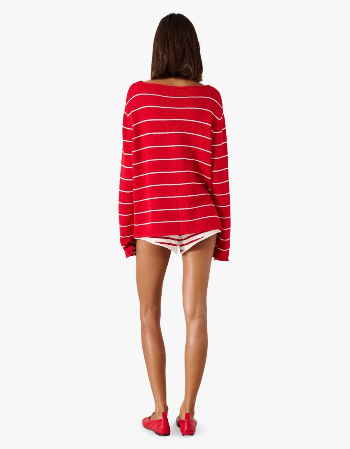 Manon Jumper - Scarlet Stripe