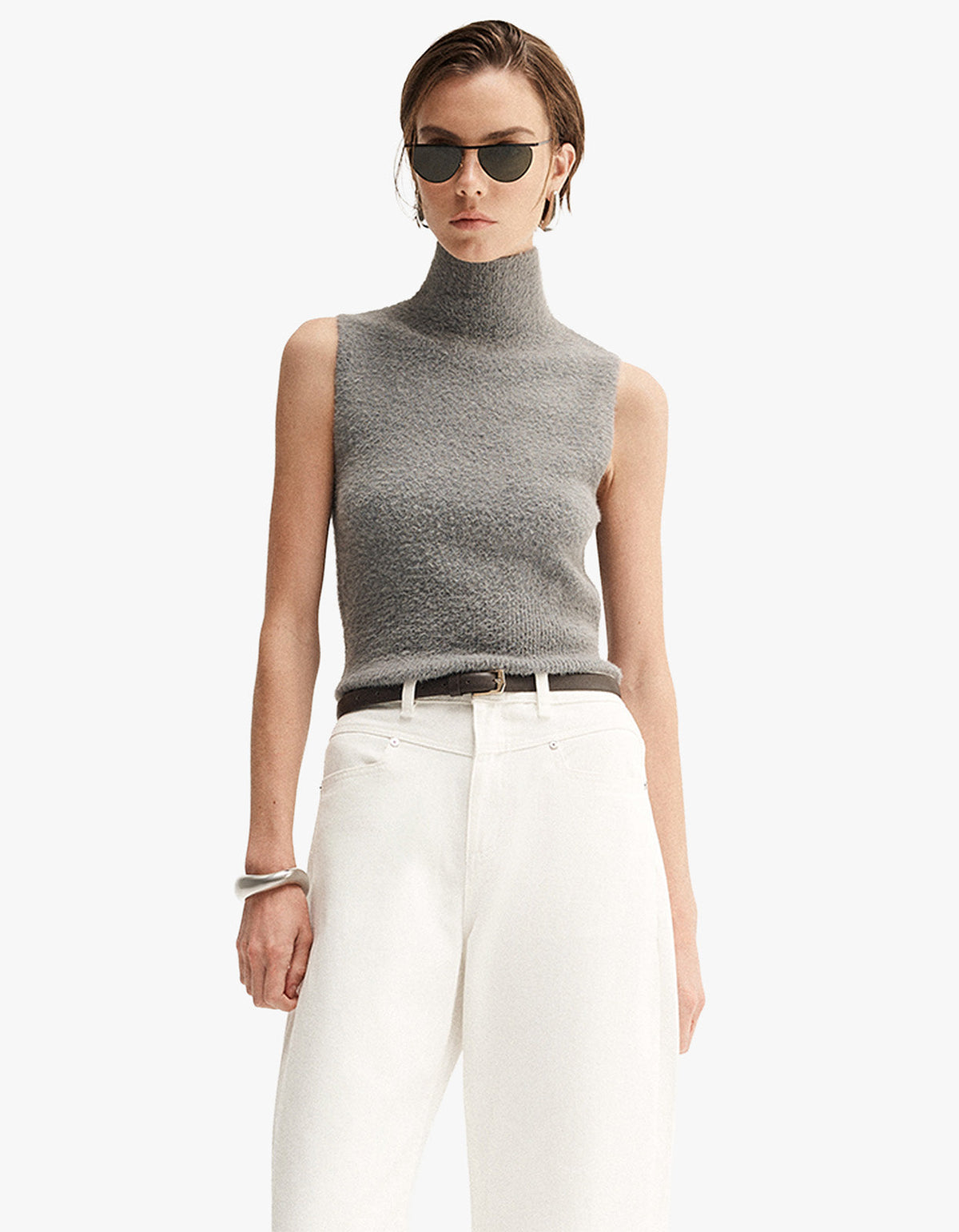 Ronnie Knit Top - Grey