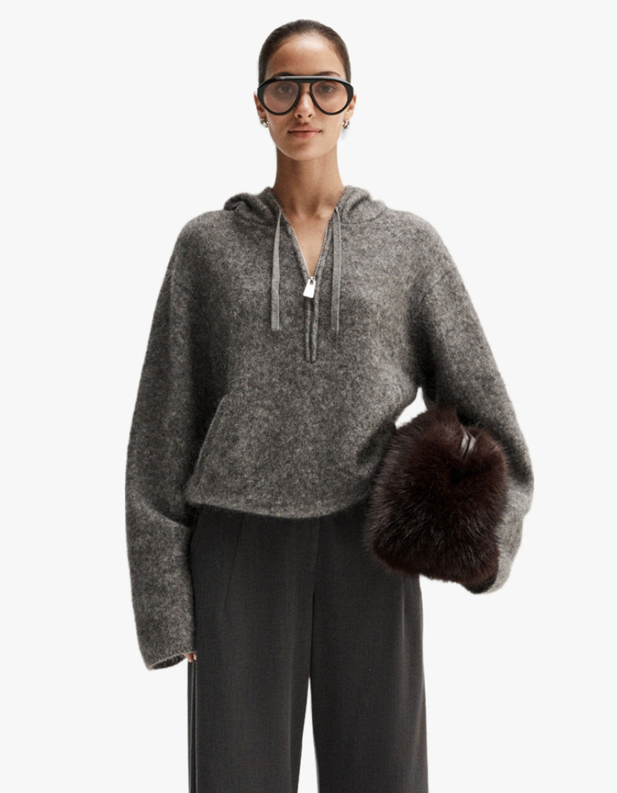 Madden Knit Jumper - Grey Marle