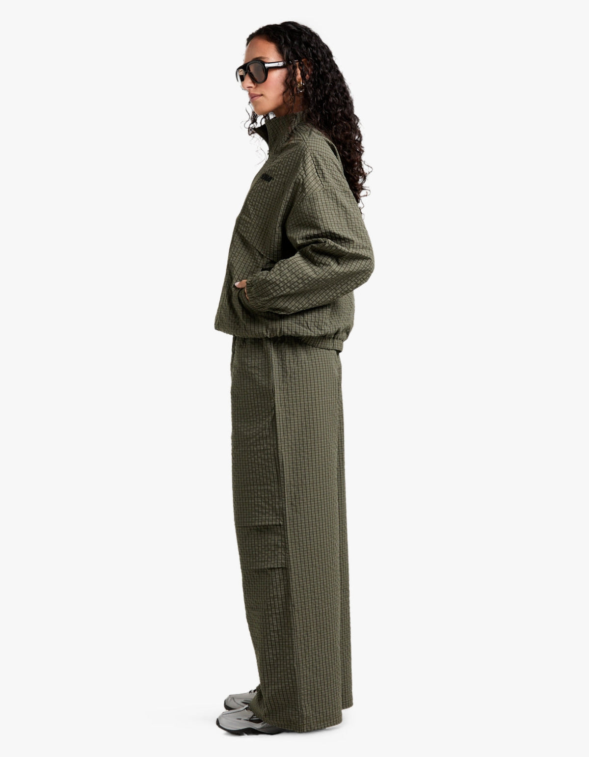 Fallon Relaxed Pant - Olive Check