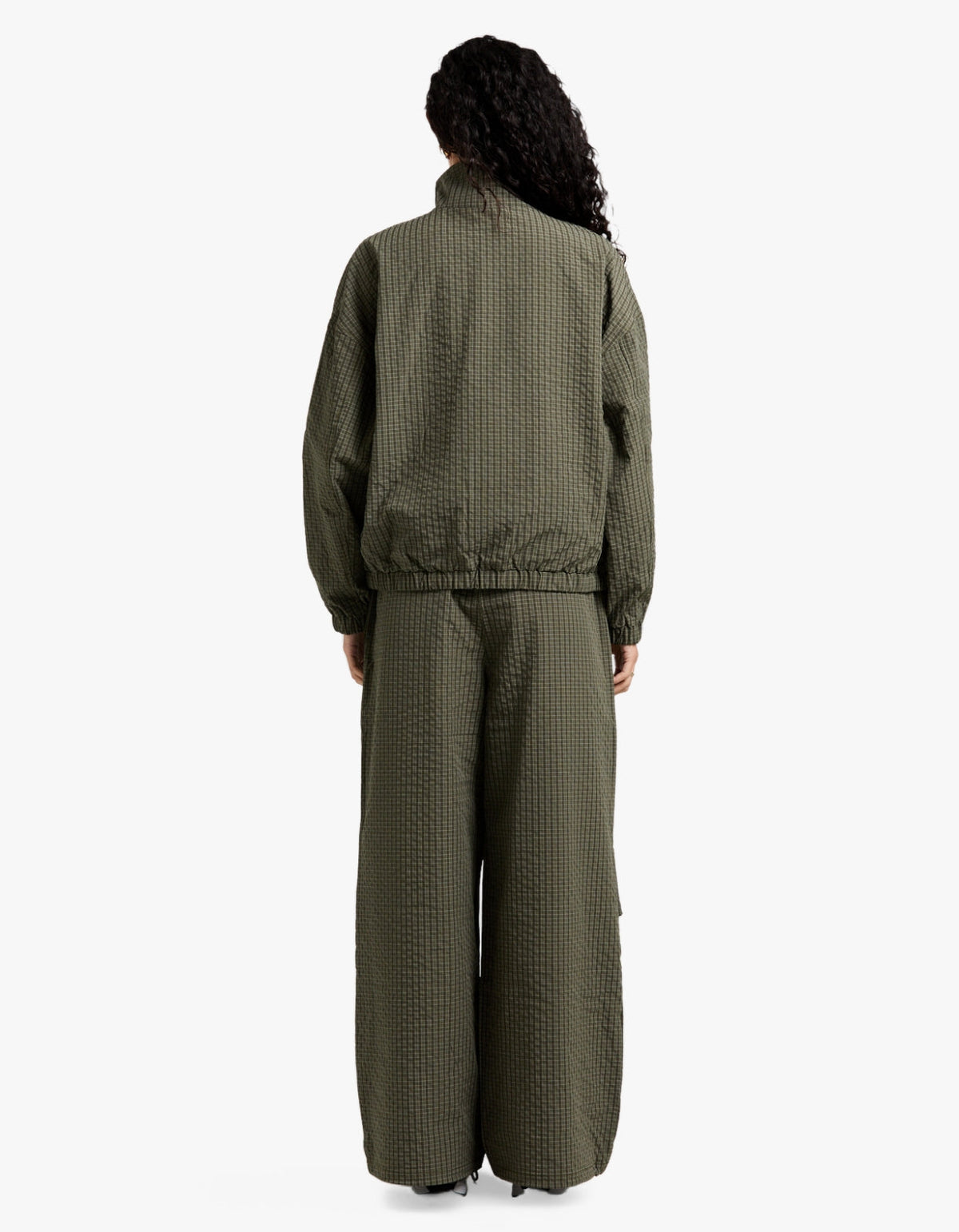 Fallon Relaxed Pant - Olive Check