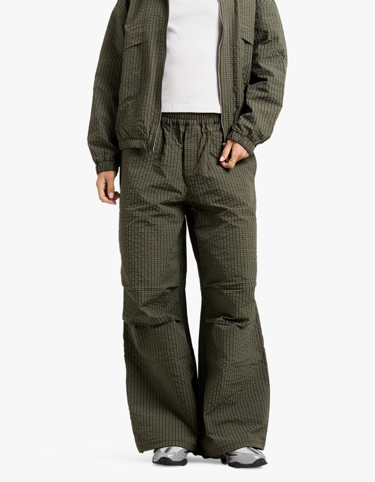 Fallon Relaxed Pant - Olive Check