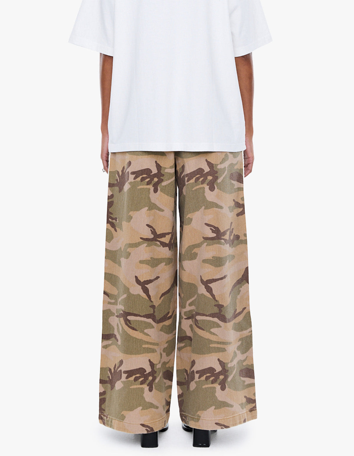 Tessa Wide Leg Pant - Desert Camo