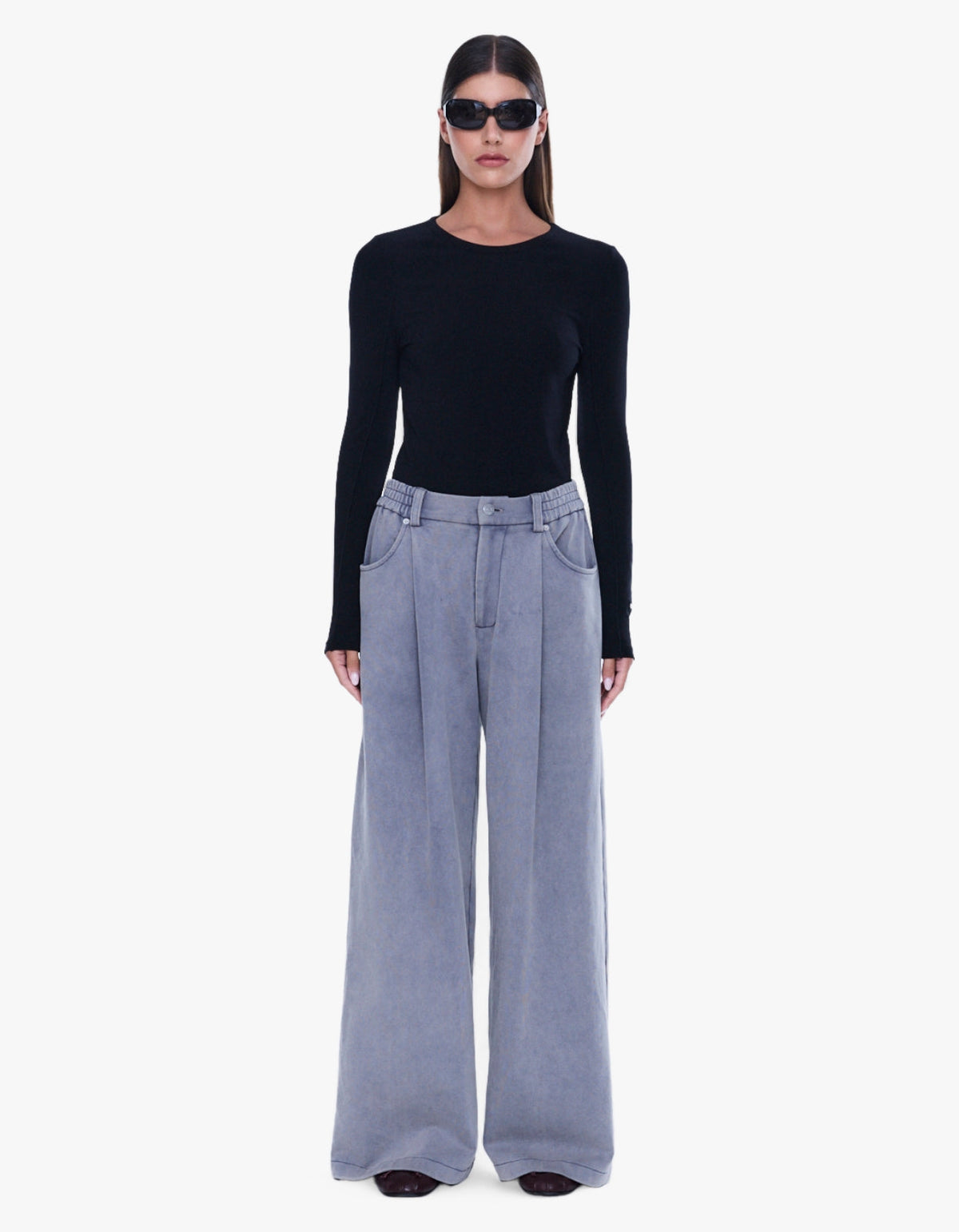 Iva Jersey Pant - Dove Grey