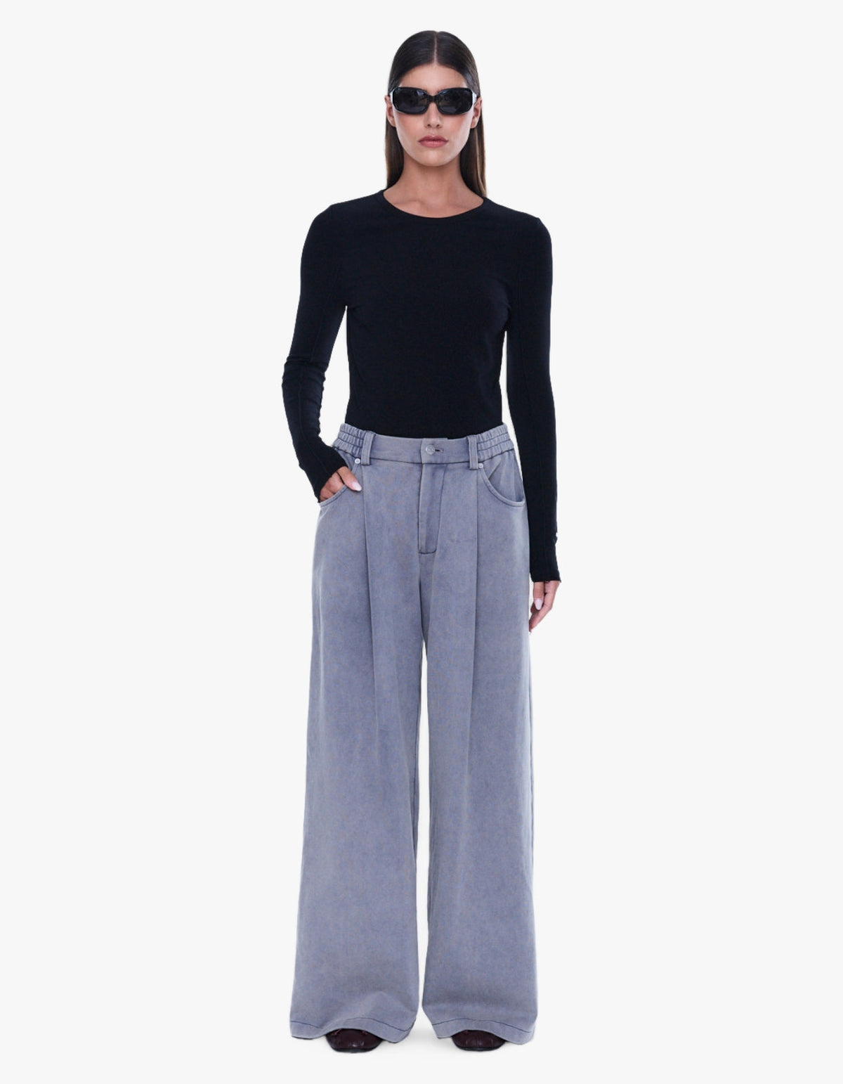 Iva Jersey Pant - Dove Grey