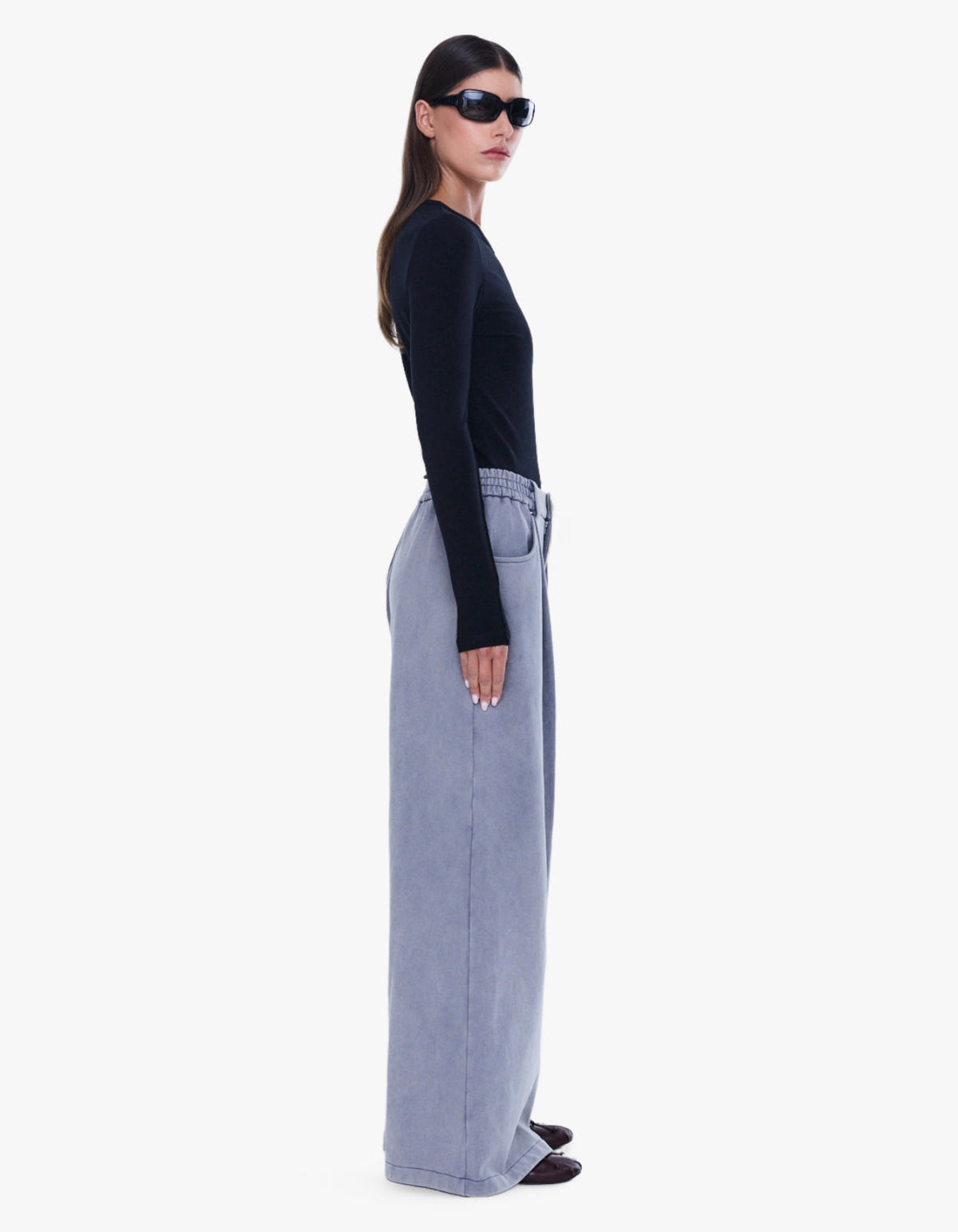 Iva Jersey Pant - Dove Grey