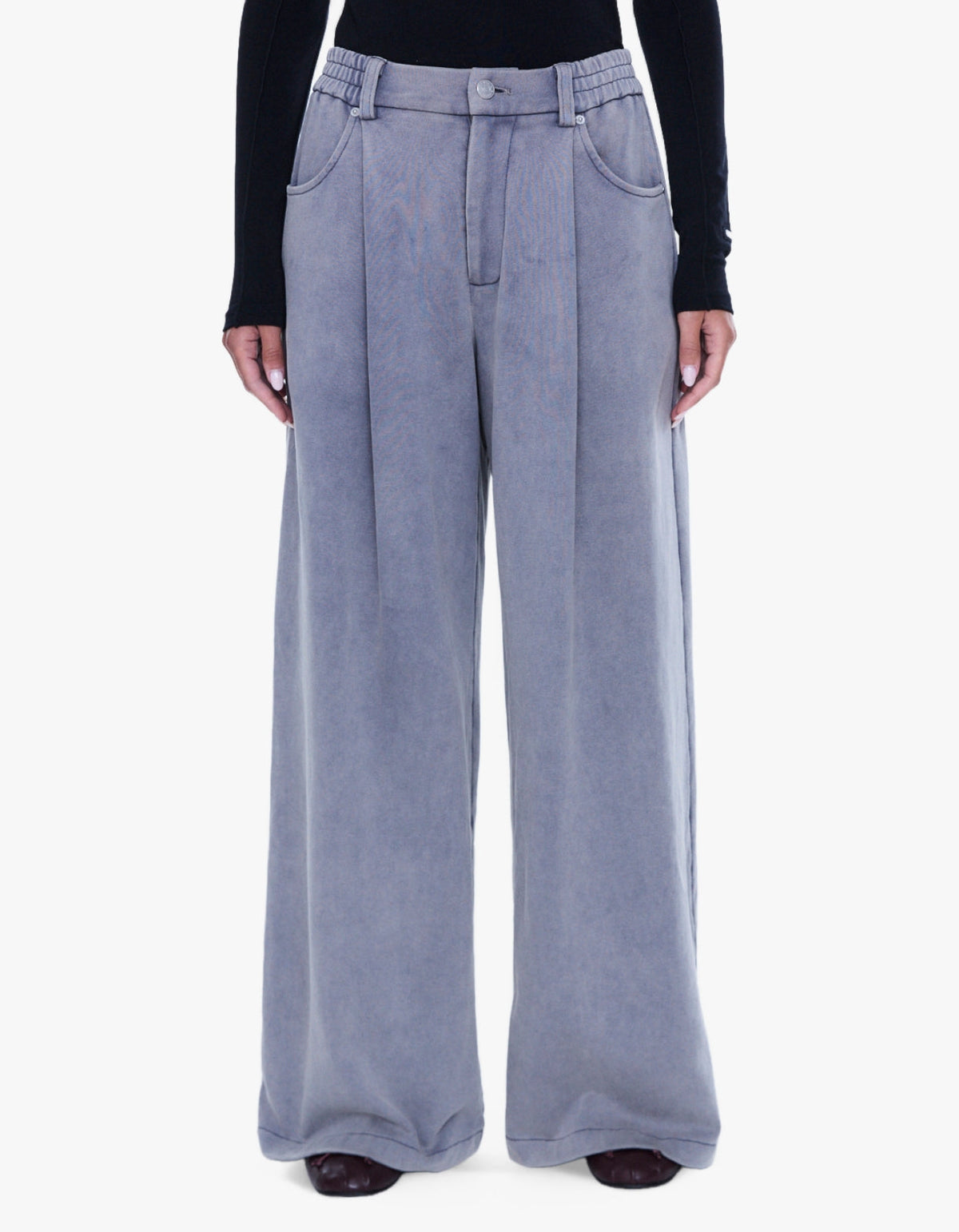 Iva Jersey Pant - Dove Grey