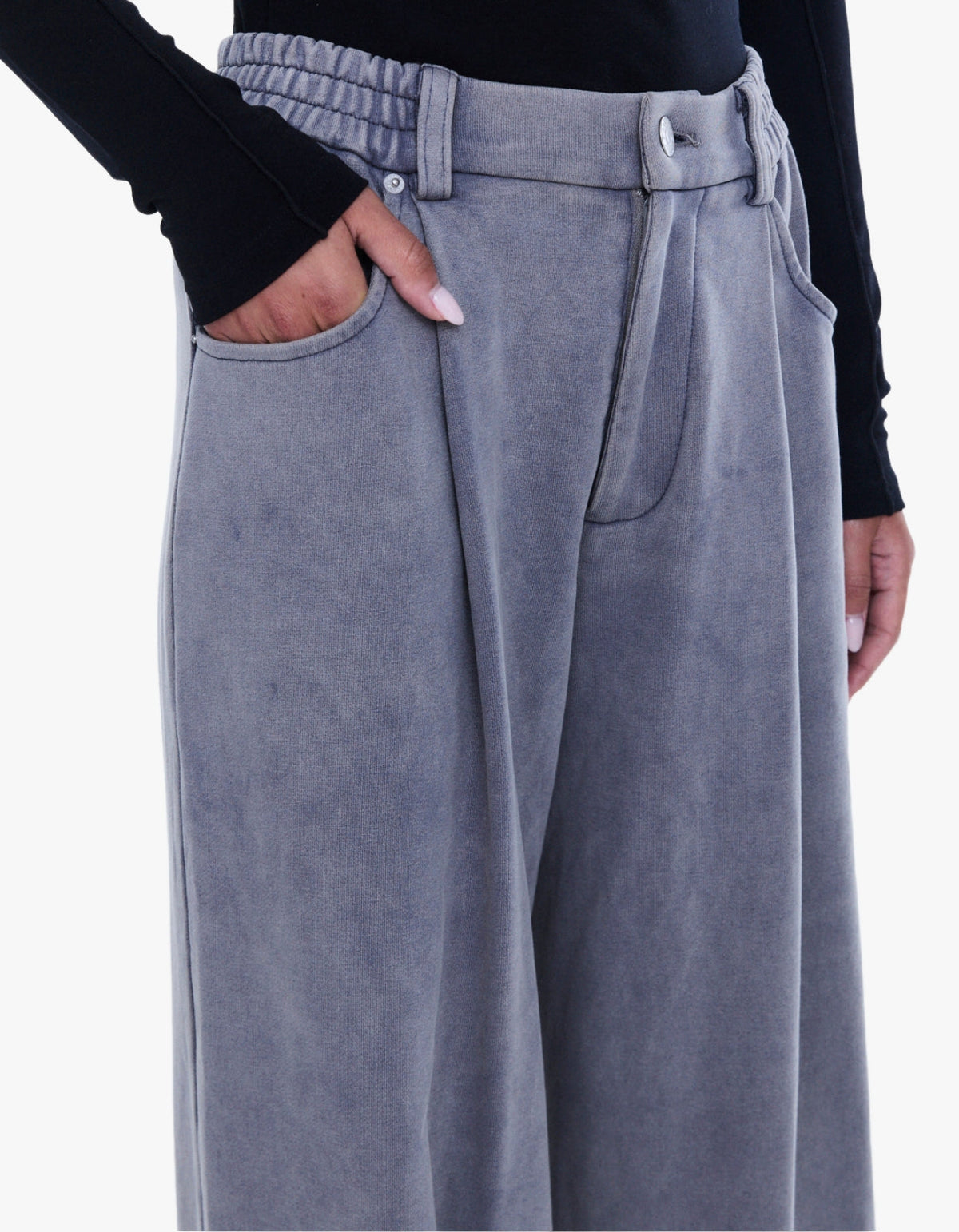 Iva Jersey Pant - Dove Grey