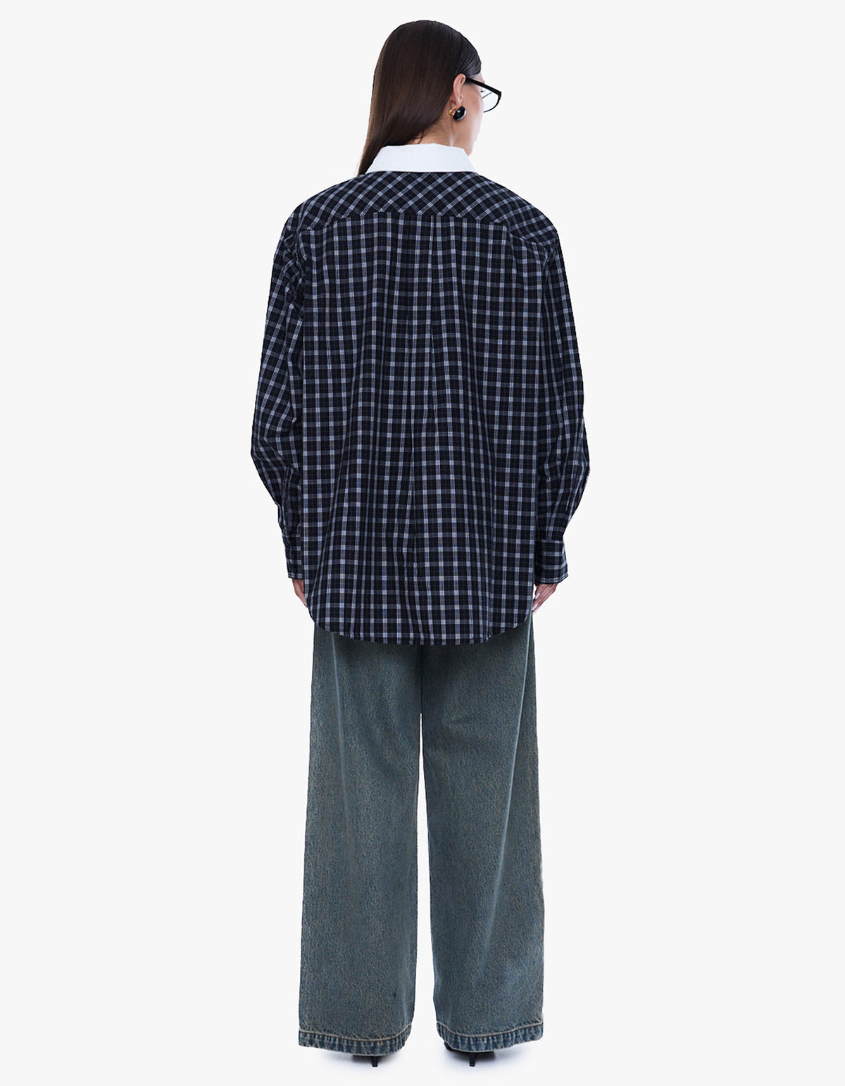 Louise Check Shirt - Black Check