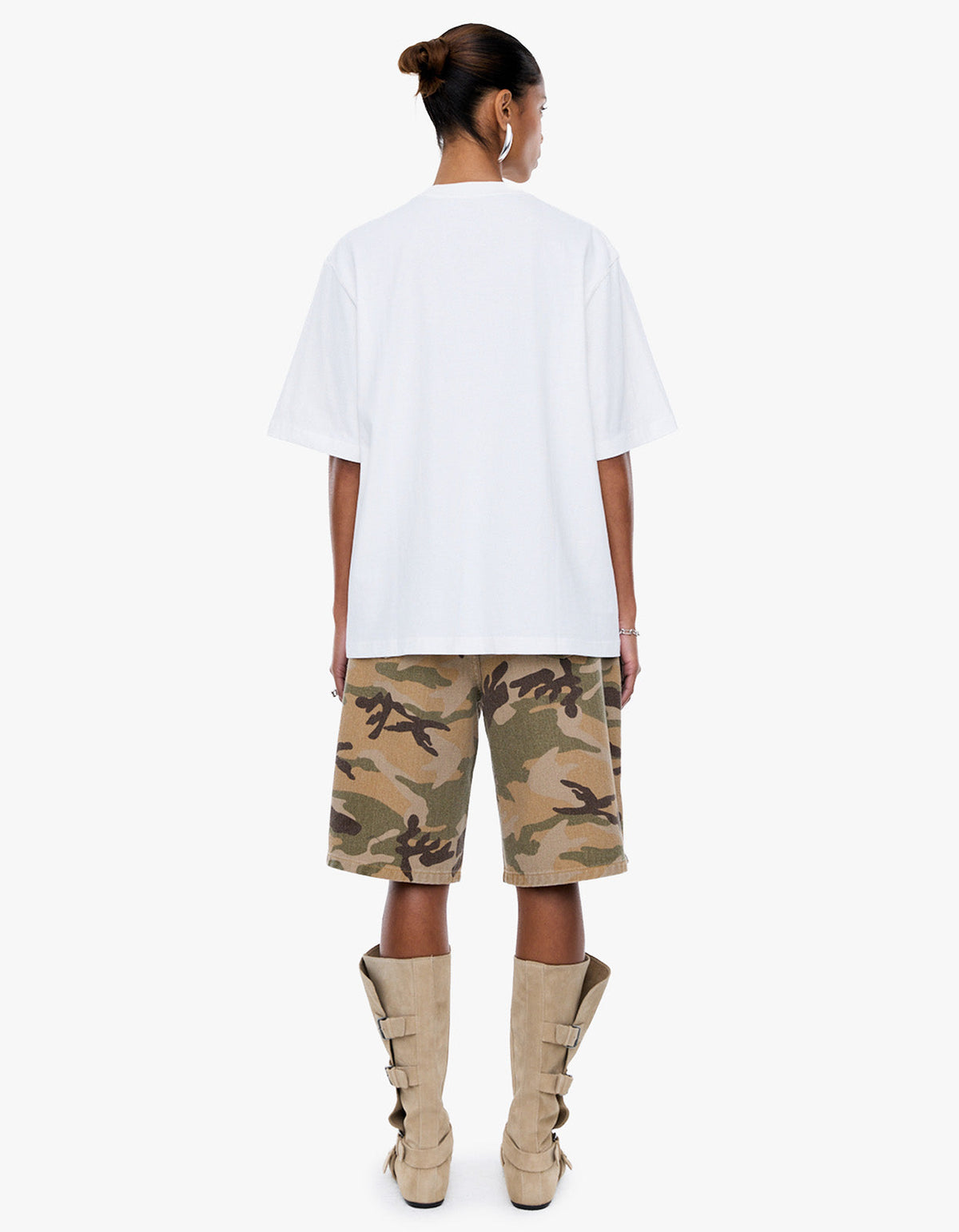 Riviera Watercolour Tee - Vintage White