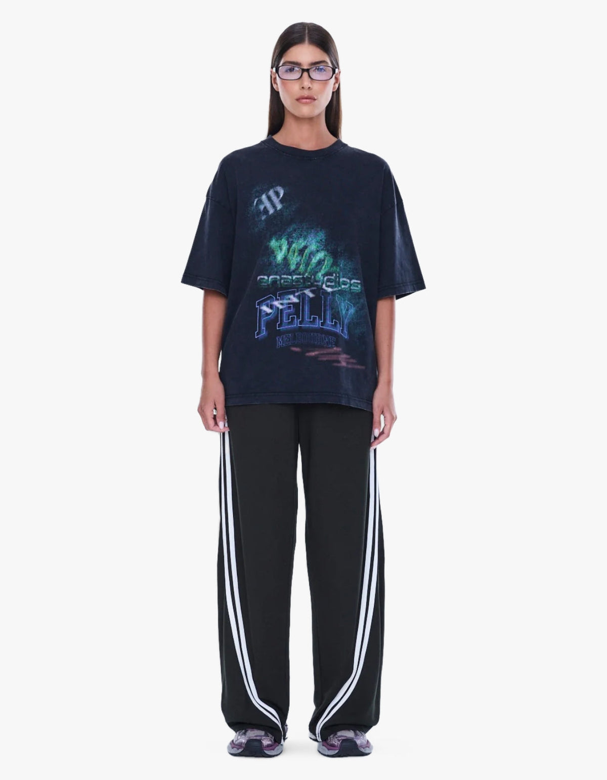 Maeve Relaxed Tee - Vintage black
