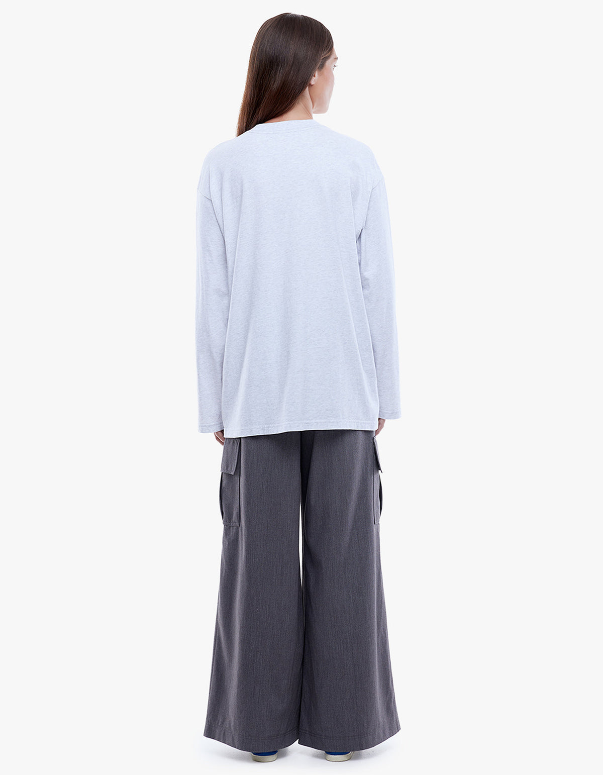 Ep Long Sleeve Tee - White Marle