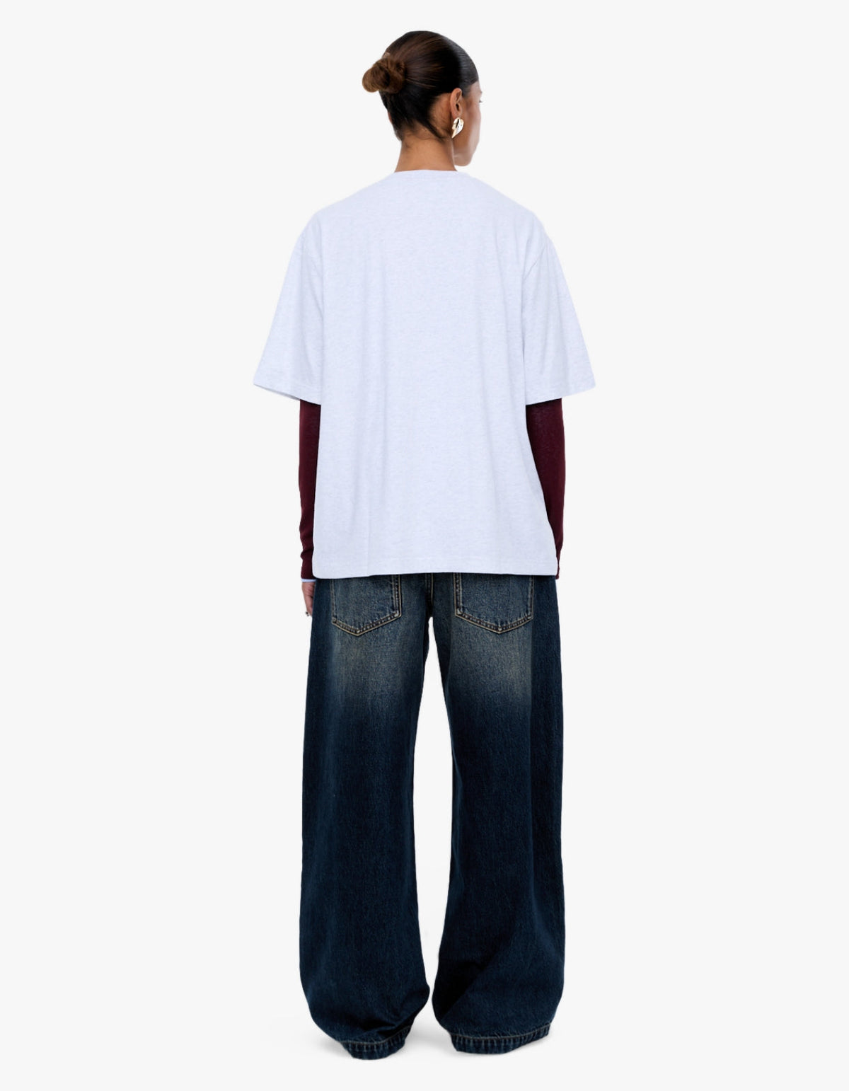 Sophia Relaxed Tee - White Marle/Ena Pelly