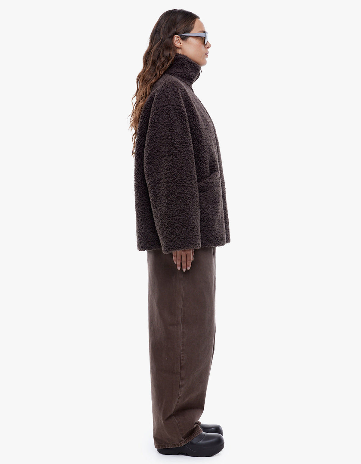 Jayla Teddy Jacket - Brown