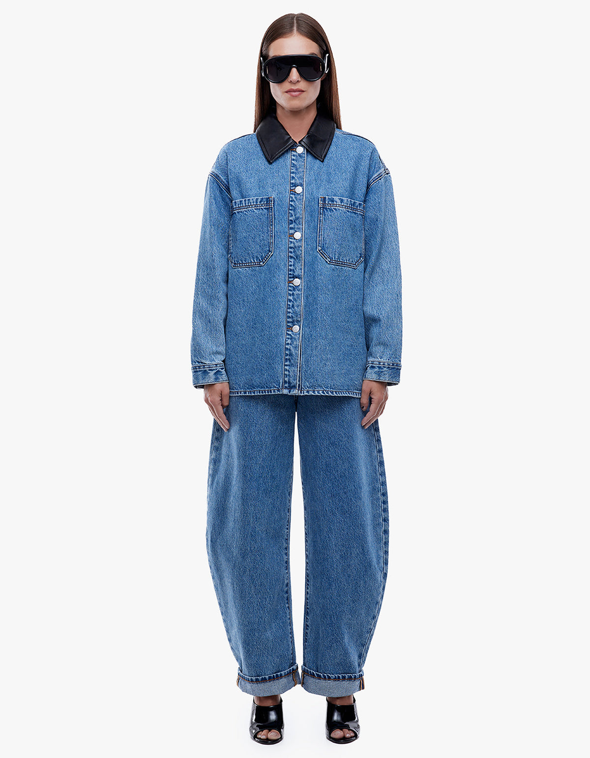 Prue Overshirt - Mid Indigo