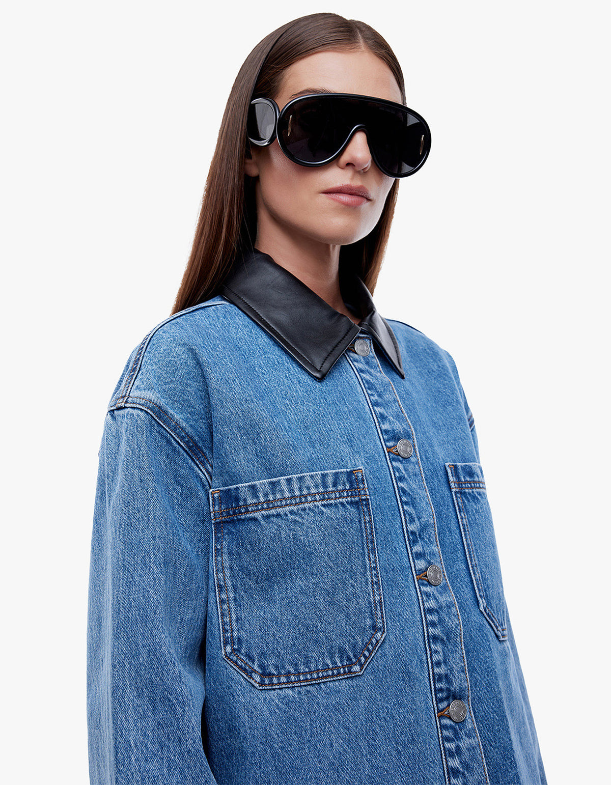 Prue Overshirt - Mid Indigo