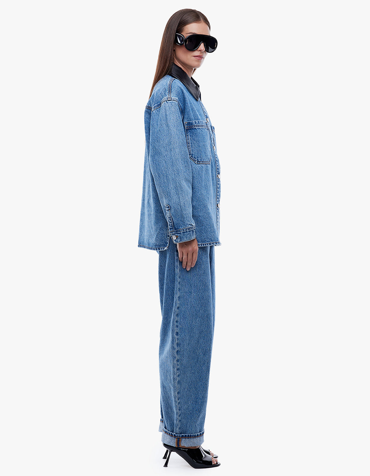Prue Overshirt - Mid Indigo