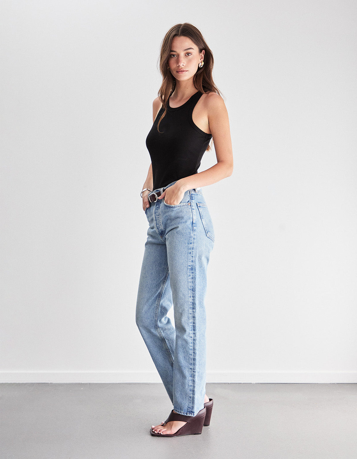 Eli Rib Tank - Black
