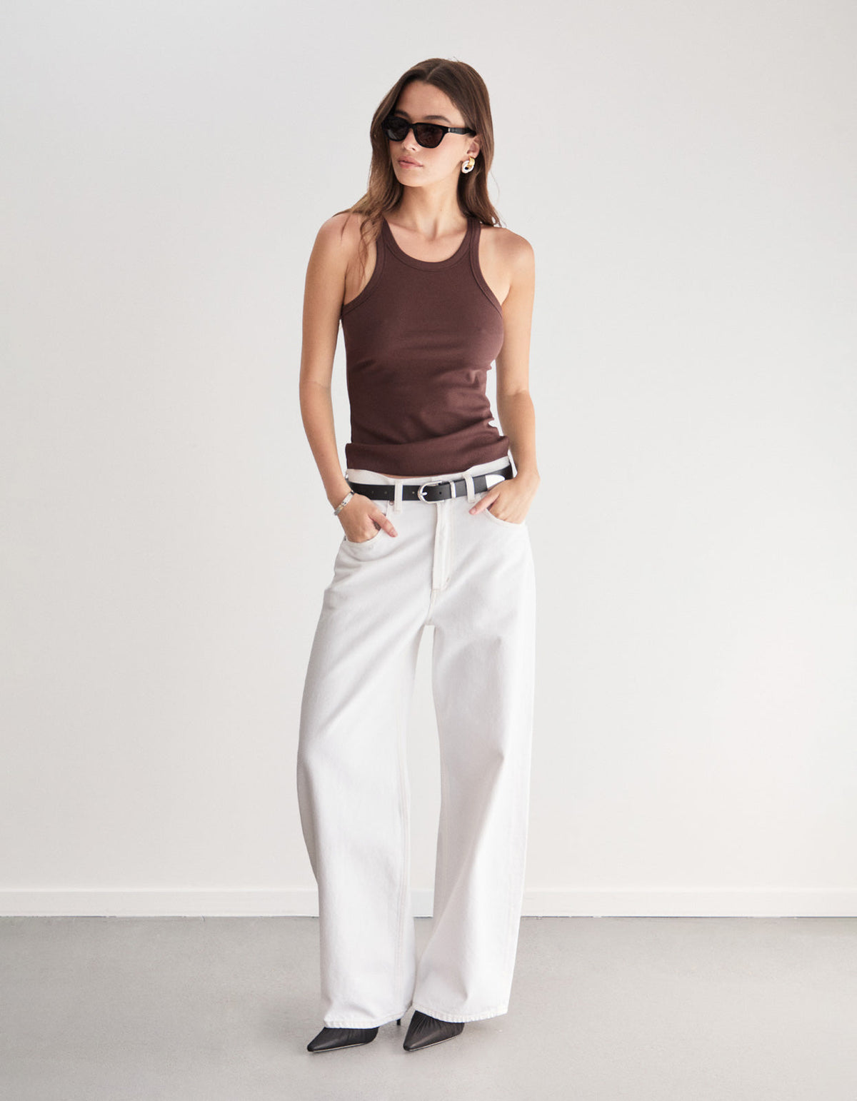 Eli Rib Tank - Choc