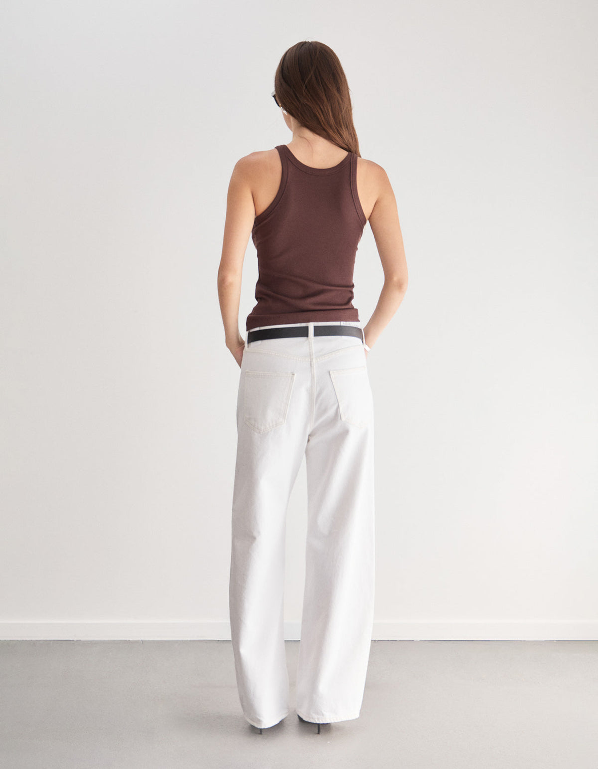 Eli Rib Tank - Choc
