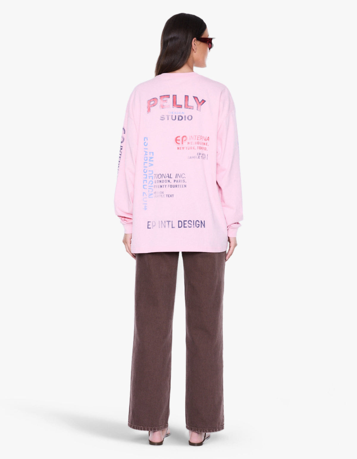 Hailey Long Sleeve Cuffed Tee - Blush Pink