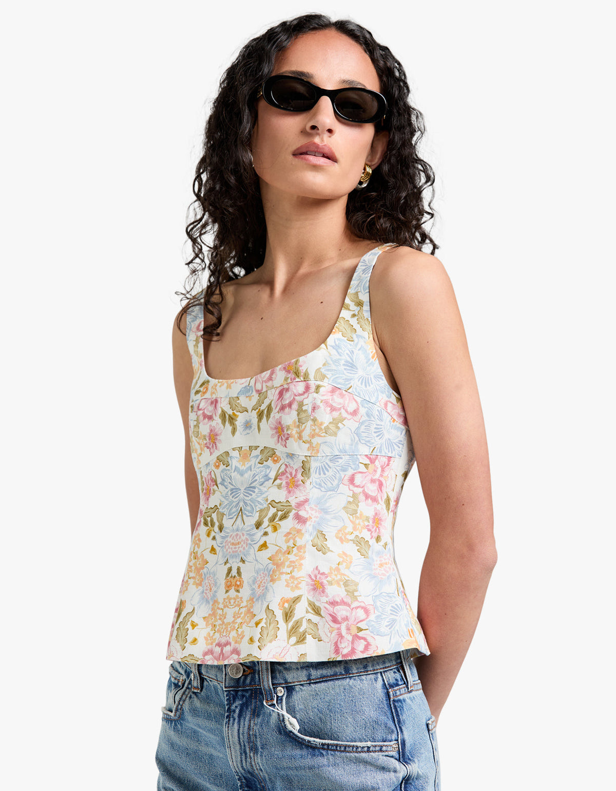 Ellie Linen Top - Vanilla Keepsake
