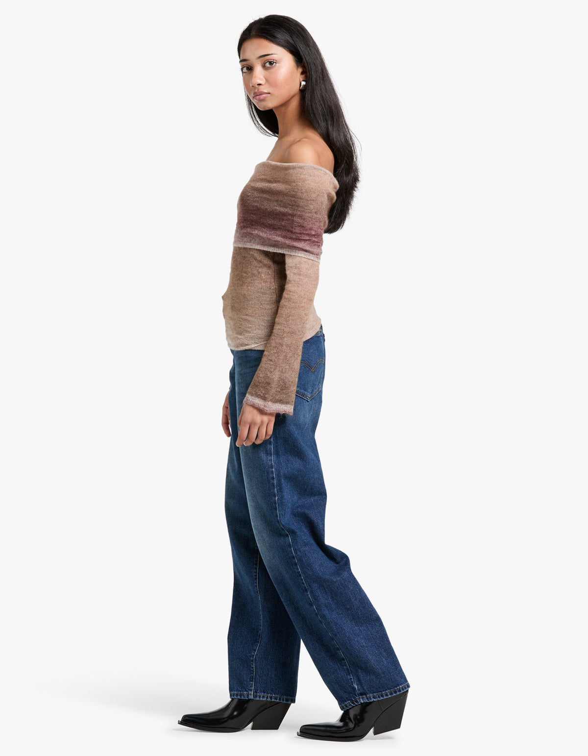 Naziree Knit Top - Mocha Marle