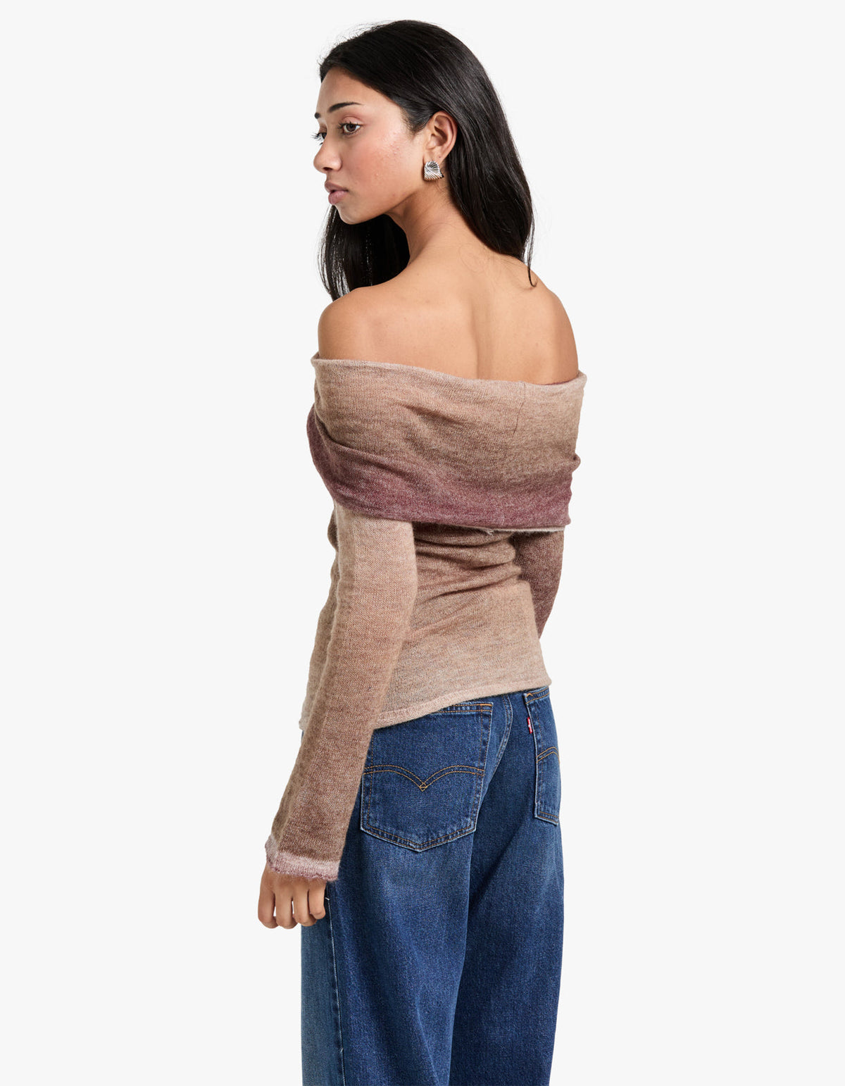Naziree Knit Top - Mocha Marle