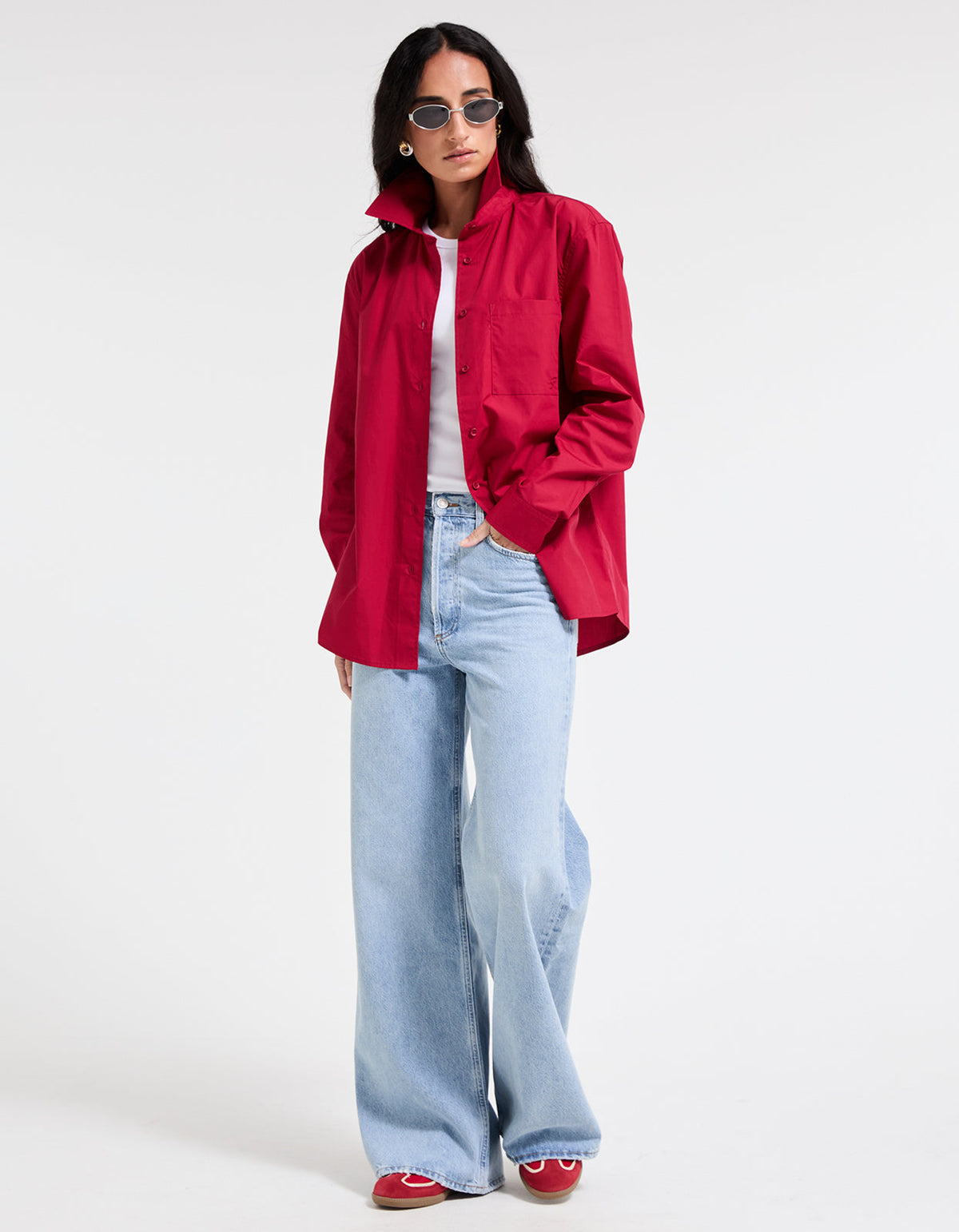 Jane Shirt - Burgundy