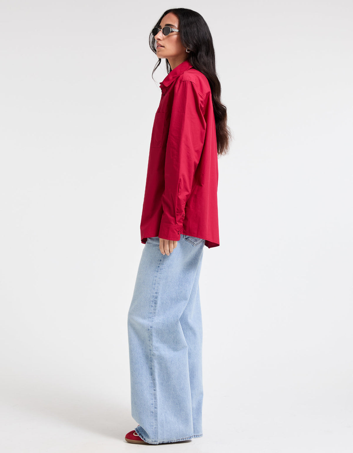 Jane Shirt - Burgundy