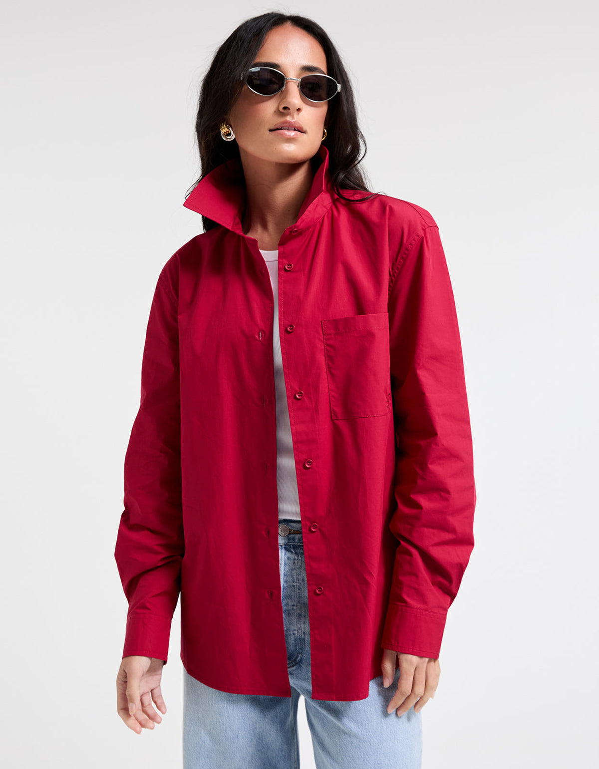 Jane Shirt - Burgundy