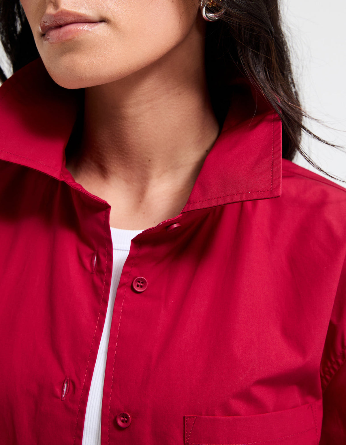 Jane Shirt - Burgundy