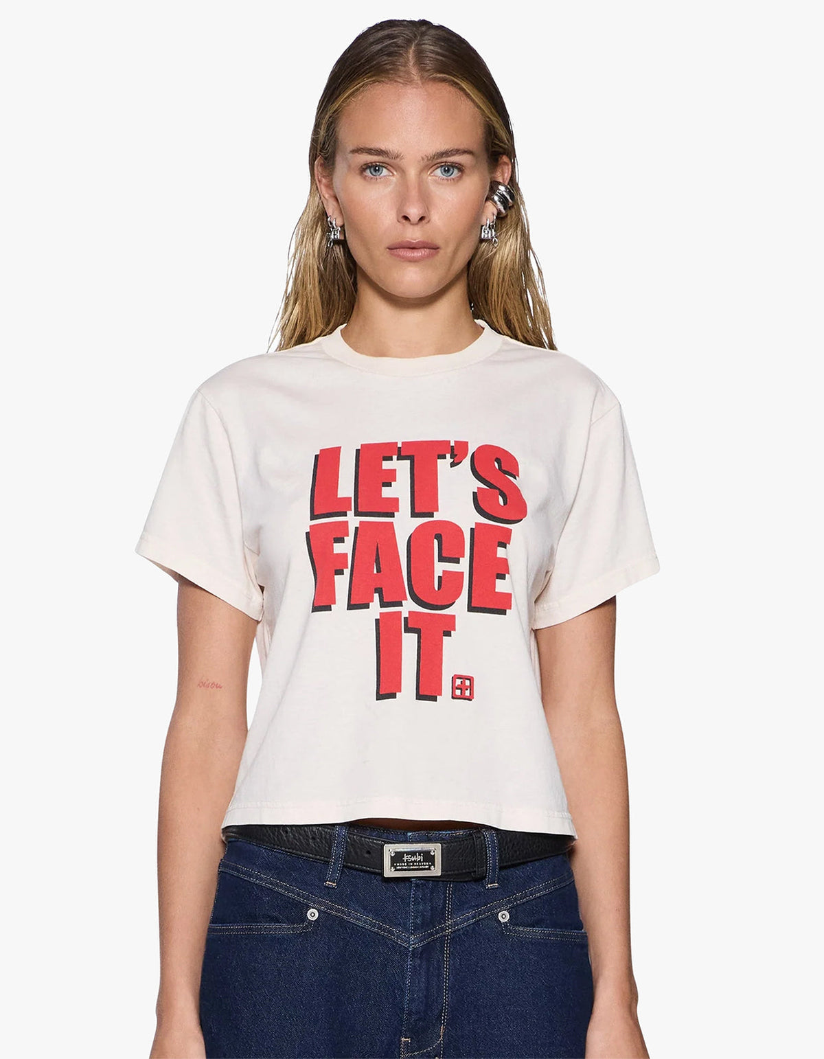 Lets Face It Everday S/S Tee - Bone