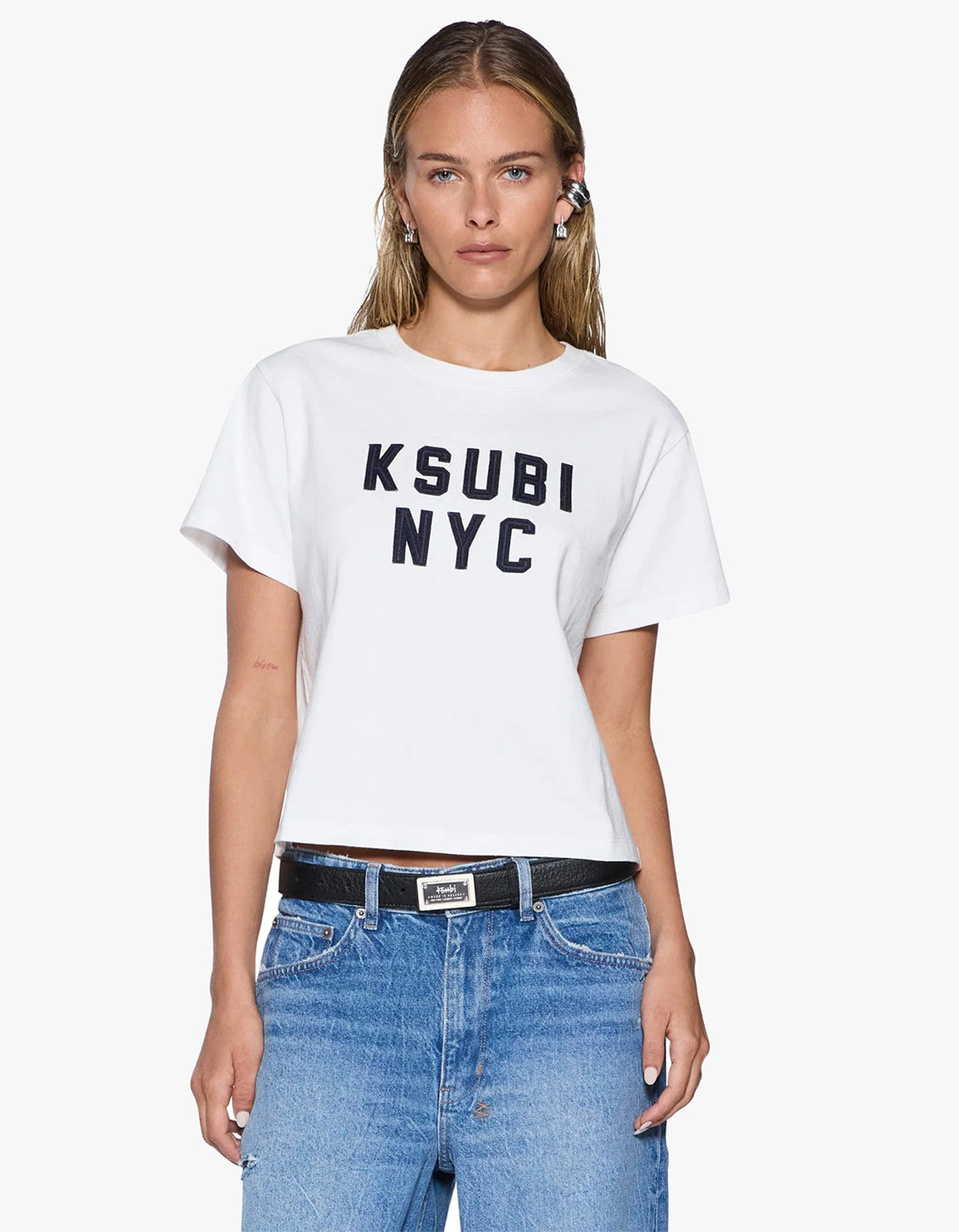 Nyc Shrunken S/S Tee - White