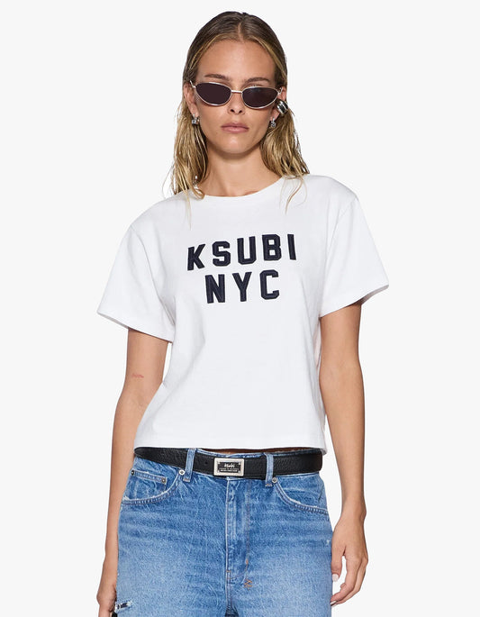 Nyc Shrunken S/S Tee - White