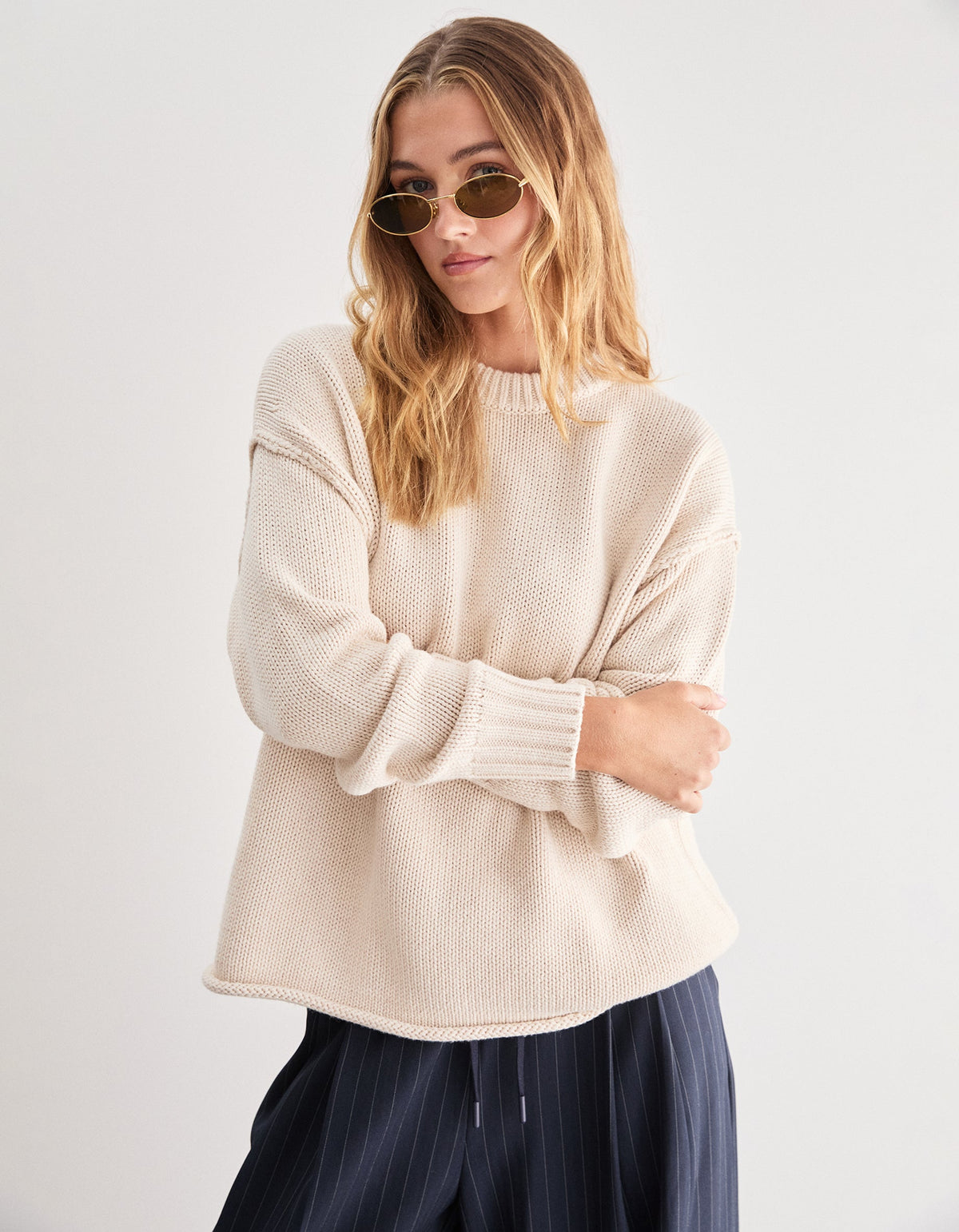 Kai Knit Crew - Cream